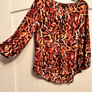 BOLD elements Fiery Animal Print Blouse